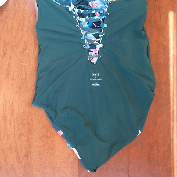 Anthropologie Maeve Keyhole One-Piece Swimsuit, Size L - Picture 8 of 12